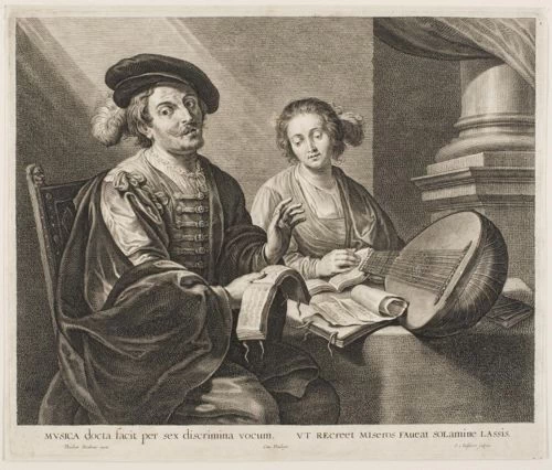 Il duetto. L'artista Theodor Rombouts con la moglie Anna van Thielen